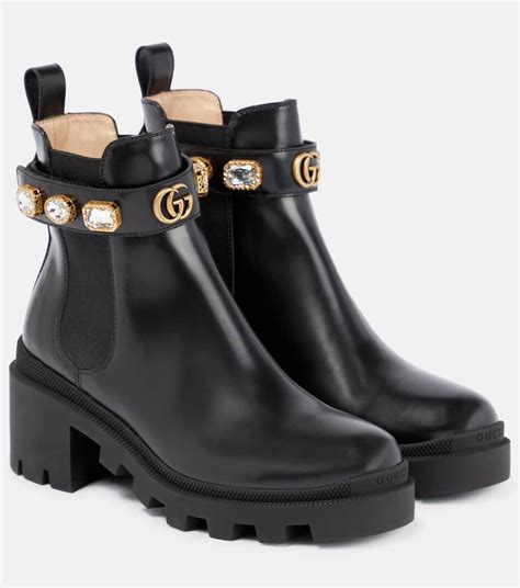 black gucci bootd|Gucci black boots with snake.